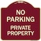 Signmission No Parking Private Property Heavy-Gauge Aluminum Architectural Sign, 18" x 18", BU-1818-23677 A-DES-BU-1818-23677 - alternate 1